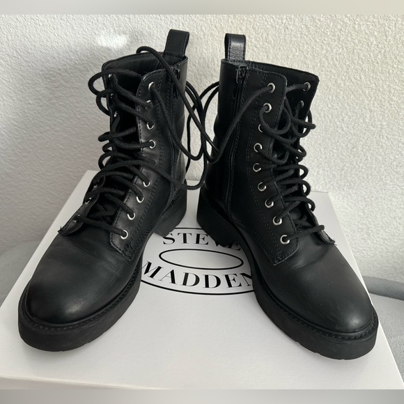 Steve Madden Tornado Combat Boots - Picture 1 of 6